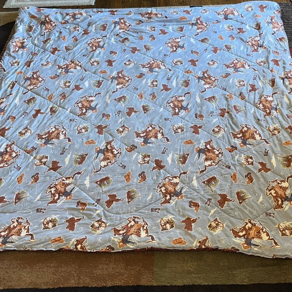 Vintage Cowboy Western full‎ size comforter